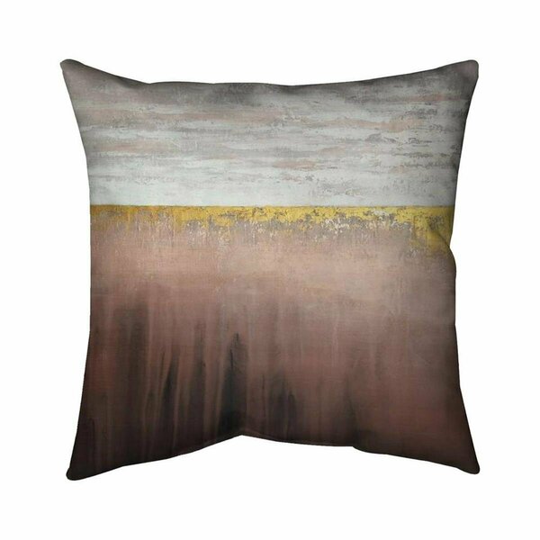 Fondo 26 x 26 in. Golden Pink-Double Sided Print Indoor Pillow FO2772727